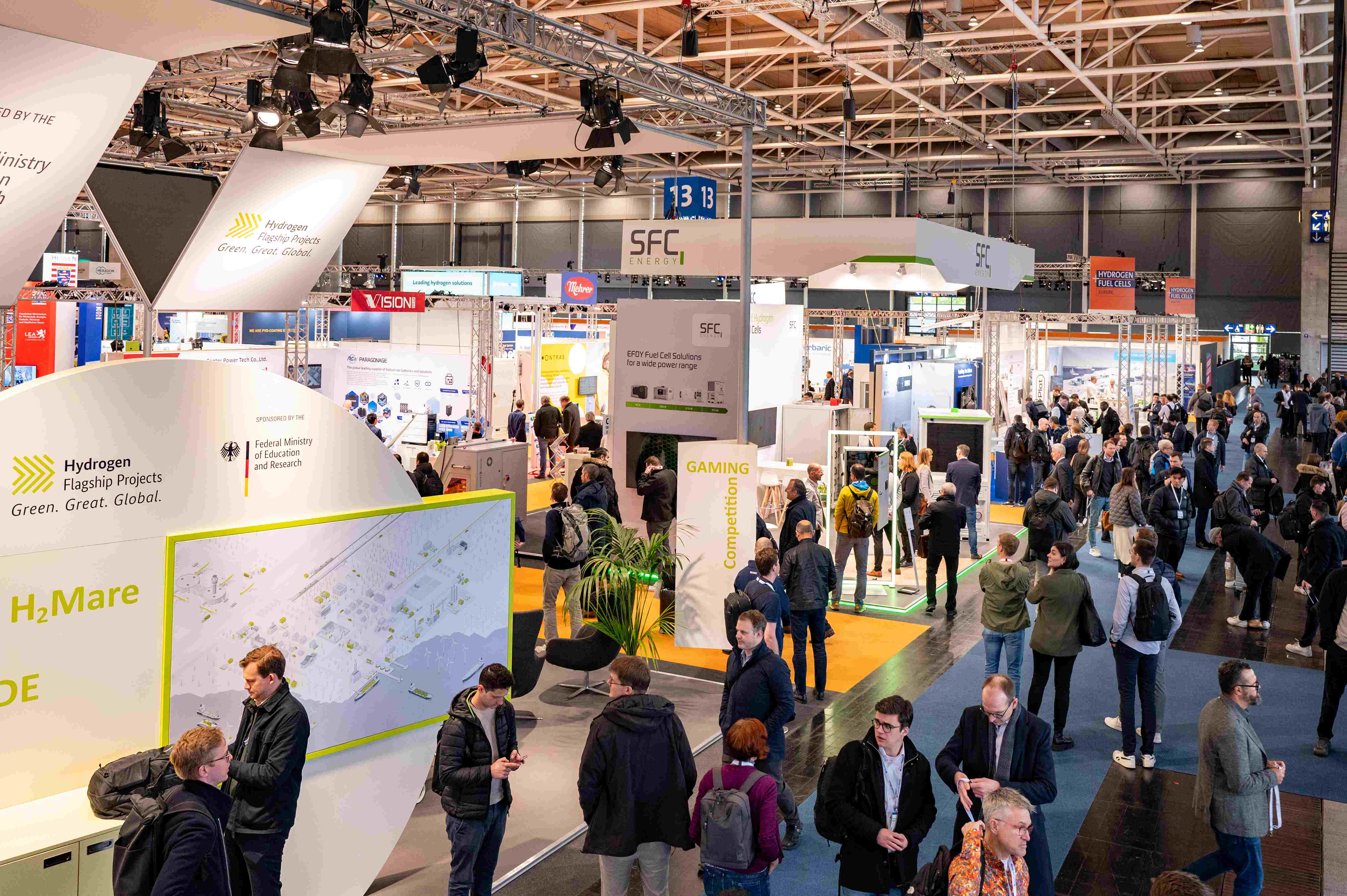In the halls at Hannover Messe.