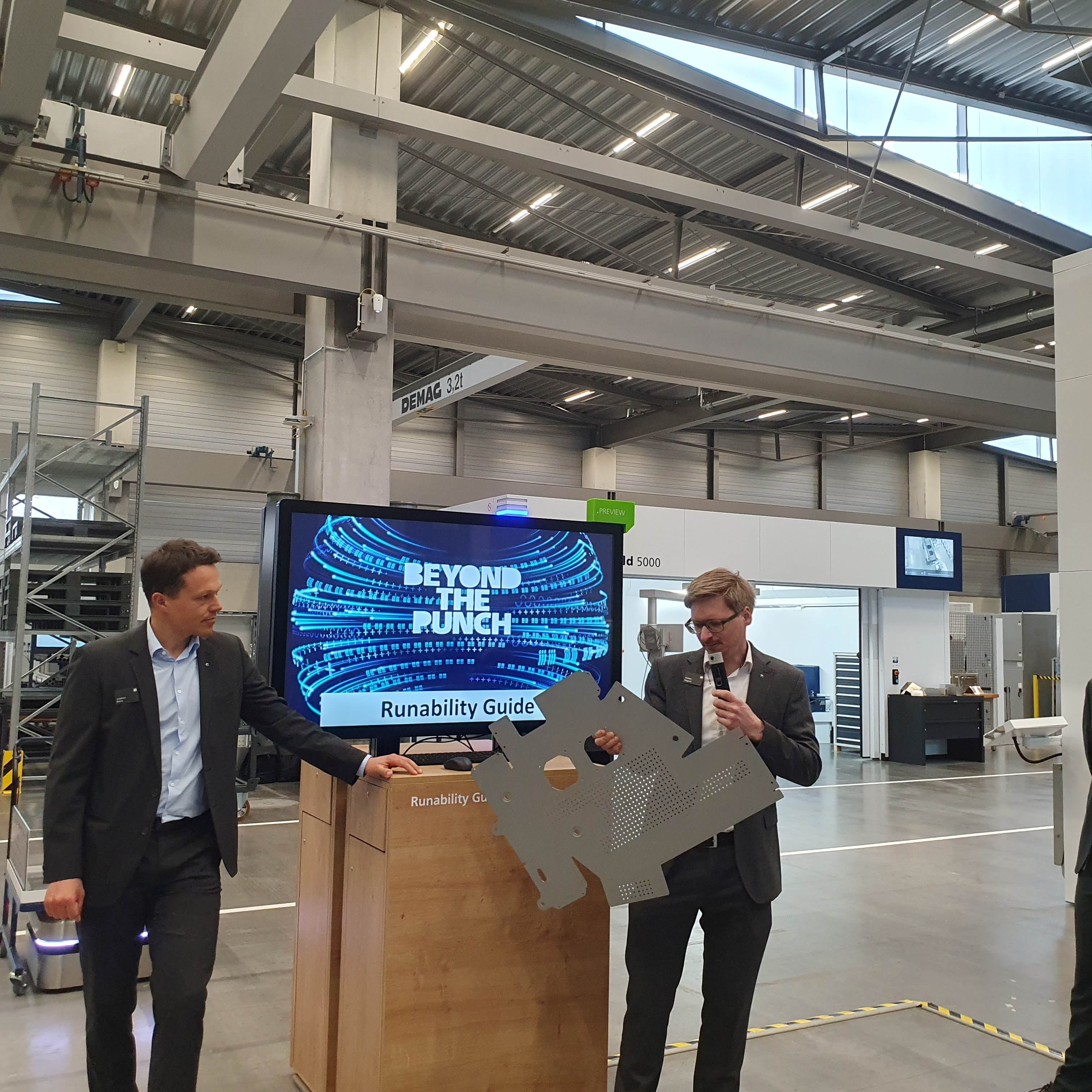TRUMPF demonstrated its ‘Runability Guide’ AI solution at INTECH.