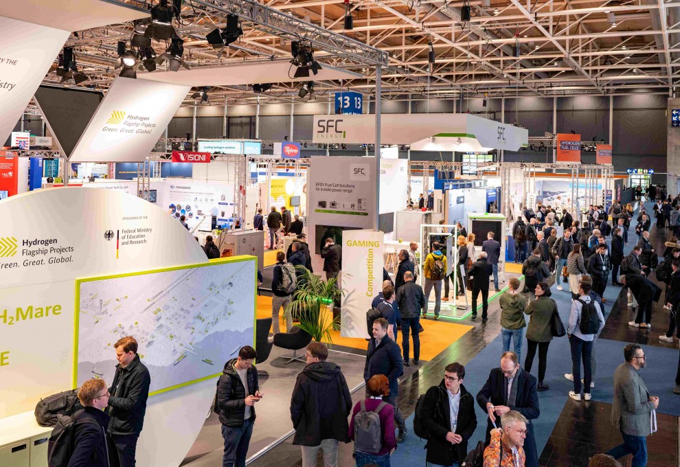 In the halls at Hannover Messe.