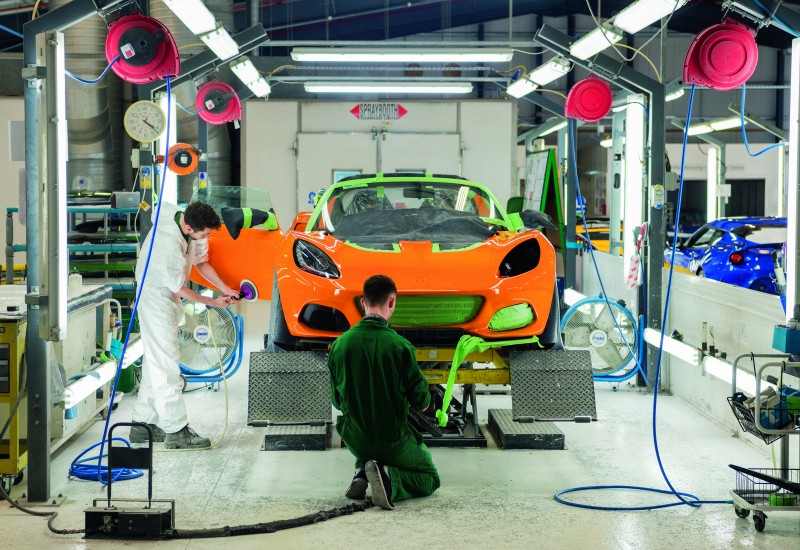 Lotus production in Hethel