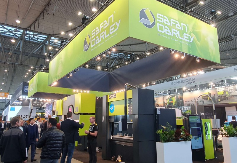 SafanDarley stand at Blechexpo/Schweisstec 2023.