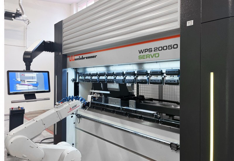 industrial robot, Weinbrenner, robot bending, press brake